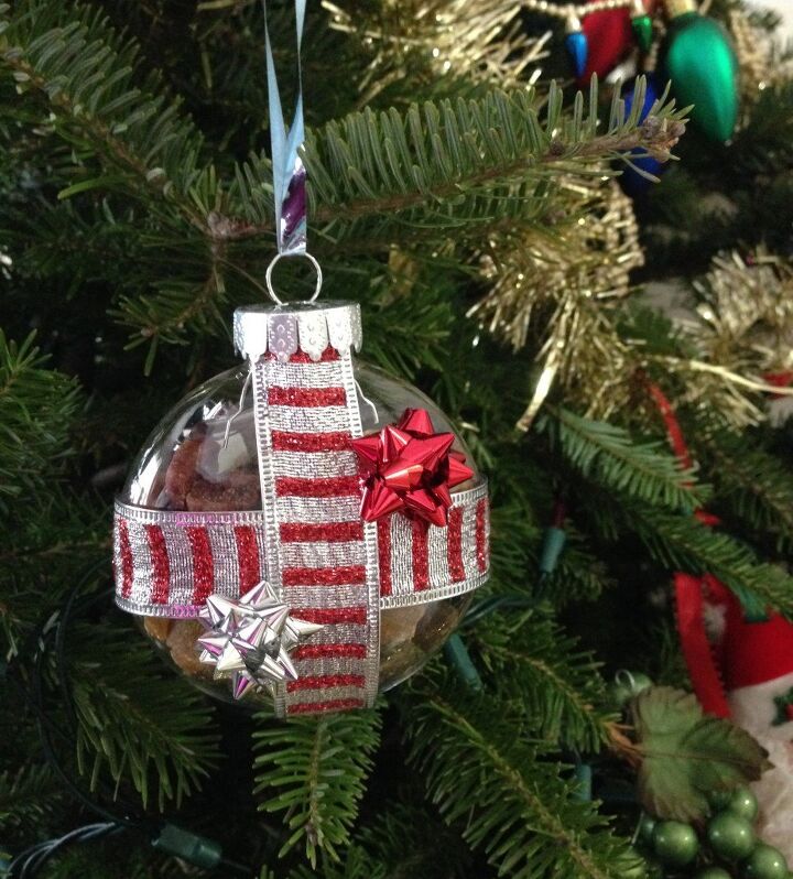 diy dog treat filled ornaments